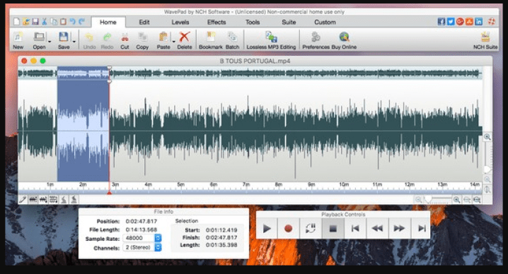 download the last version for ipod NCH WavePad Audio Editor 17.48